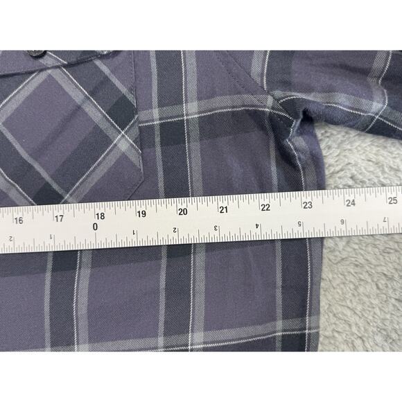 SULLEN Craft COLLECTIVE BUTTON-UP FLANNEL SHIRT Grey Black Men Size XL - Picture 5 of 16